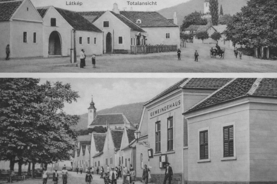 Geschichte 1 Ansicht von Donnerskirchen aus der Zeit der Gründung der Apotheke.